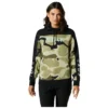 FOX RACING WOMENS BNKR PULLOVER HOODY OLIVE CAMO SIZE SMALL - 29125-461-S