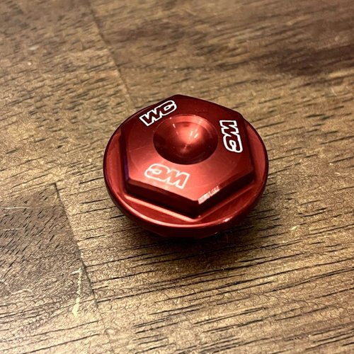 NEW Works Connection Rear Billet Brake Cover - KTM/GAS/HUS - RED - 21-765