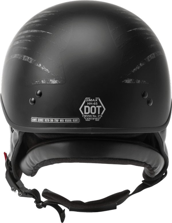 27a3-5ffce86f1e191 GMAX HH-65 HALF HELMET BRAVERY MATTE BLACK/GREY SM