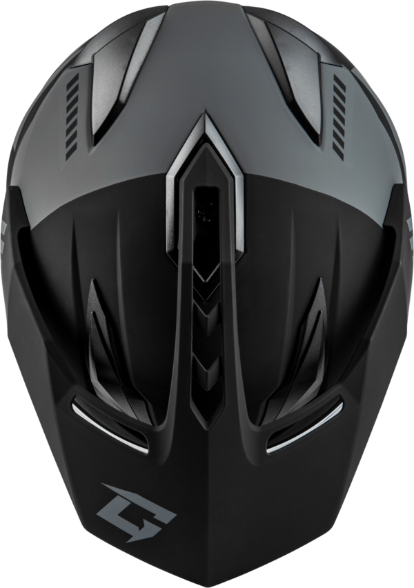 45f6-64d2b6fb36f64 GMAX GM-11S RONIN SNOW HELMET MATTE BLACK/SILVER LG
