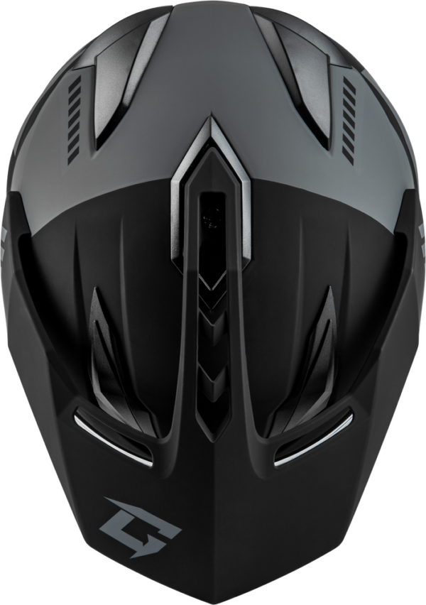45f6-64d2b6fb36f64 GMAX GM-11S RONIN SNOW HELMET MATTE BLACK/SILVER LG