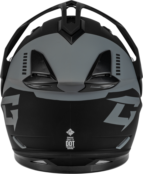 e725-64d2b6fb6ecb8 GMAX GM-11S RONIN SNOW HELMET MATTE BLACK/SILVER LG