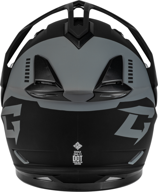 e725-64d2b6fb6ecb8 GMAX GM-11S RONIN SNOW HELMET MATTE BLACK/SILVER LG