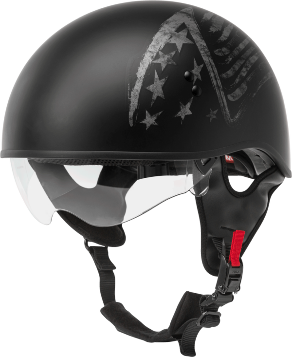 fab6-5ffce86ed800d GMAX HH-65 HALF HELMET BRAVERY MATTE BLACK/GREY SM