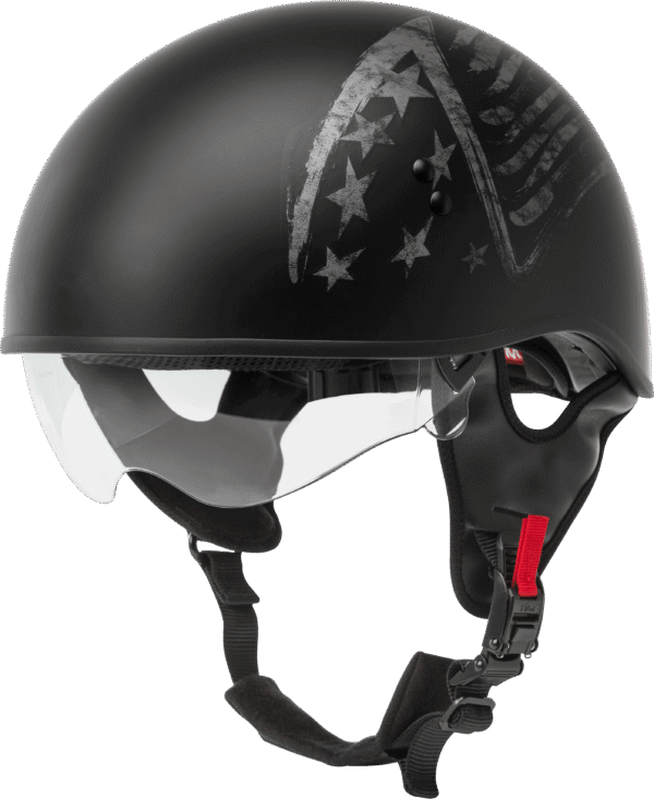 fab6-5ffce86ed800d GMAX HH-65 HALF HELMET BRAVERY MATTE BLACK/GREY SM