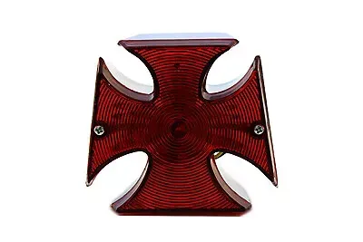 Chrome Maltese LED Tail Lamp for Harley Davidson by V-Twin