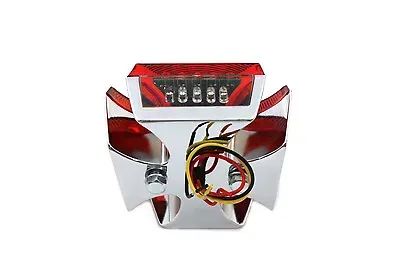 Chrome Maltese LED Tail Lamp for Harley Davidson by V-Twin