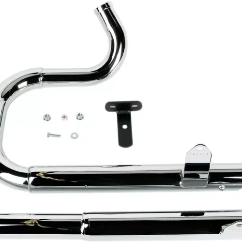 Bassani Chrome Pro Street Systems Slash Cut Exhaust for 86-06 Harley Sportster