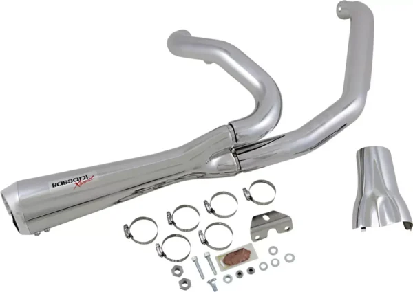 Bassani Road Rage 2-1 Short Motorcycle Exhaust 2017-2020 Harley Touring Models