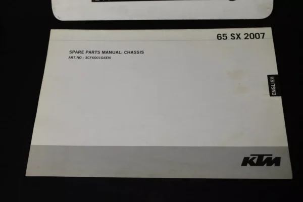 image252723603470_1_1729611749239_1920x2560 KTM OEM SPARE PARTS MANUAL CHASSIS 2007 65 SX 65SX 07 SERVICE BOOK INSTRUCTIONS