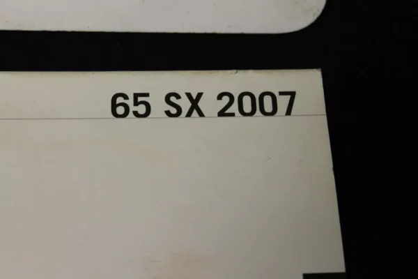 image252723603470_2_1729611749292_1920x2560 KTM OEM SPARE PARTS MANUAL CHASSIS 2007 65 SX 65SX 07 SERVICE BOOK INSTRUCTIONS