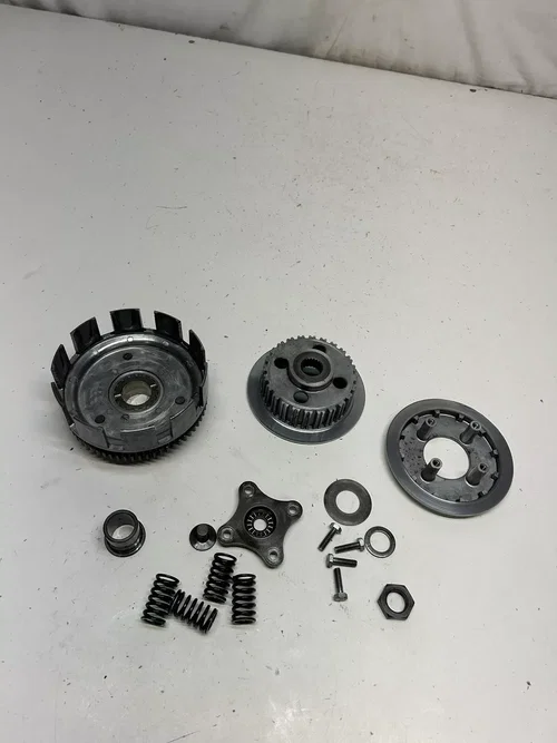 image256768476831_21_1744253993712_1920x2560 84 1984 HONDA XR350R xr 350 r OEM Clutch Basket Plates Assembly Hardware WEAR!