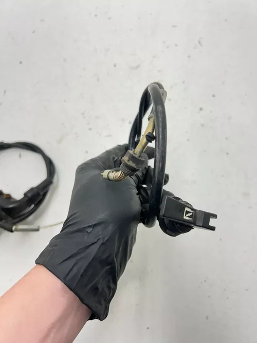 01 2001 Yamaha Raptor 660 R AFTERMARKET Throttle Choke Lever Perch Cable Mount