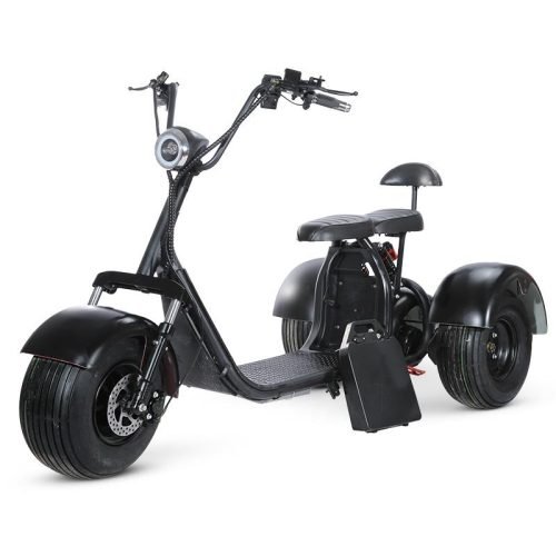 SoverSky T7.0 60V/20Ah 2000W Electric Trike Scooter - Black