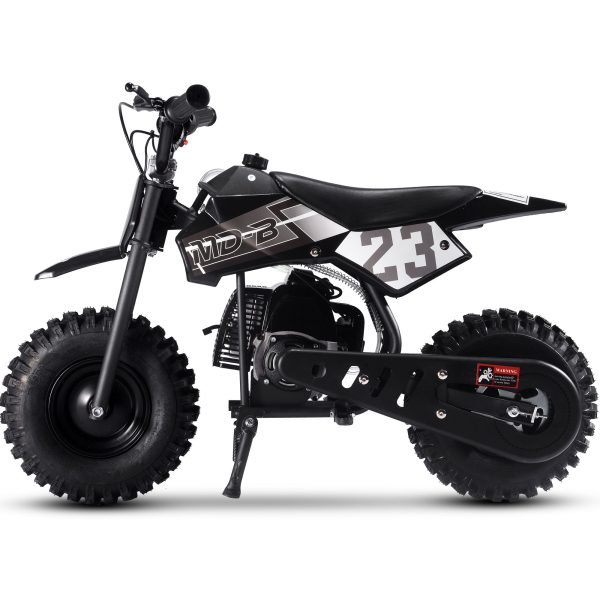 DB-02-Supermoto_Black_4 MotoTec Big Supermoto 50cc 2-Stroke Kids Dirt Bike
