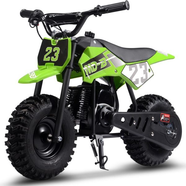 DB-02-Supermoto_Green_4 MotoTec Big Supermoto 50cc 2-Stroke Kids Dirt Bike