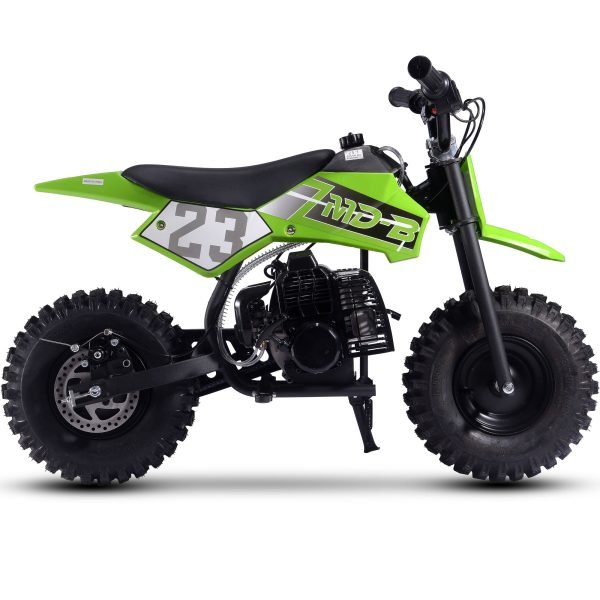 DB-02-Supermoto_Green_6 MotoTec Big Supermoto 50cc 2-Stroke Kids Dirt Bike