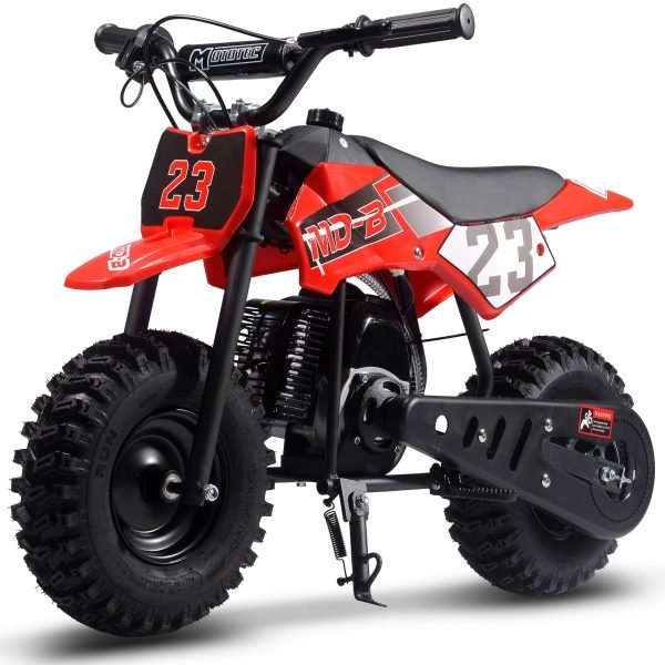 DB-02-Supermoto_Red_5 MotoTec Big Supermoto 50cc 2-Stroke Kids Dirt Bike