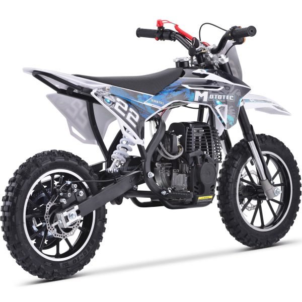 Demon-40cc_Blue_5 MotoTec Demon 40cc 4-Stroke Kids Gas Dirt Bike