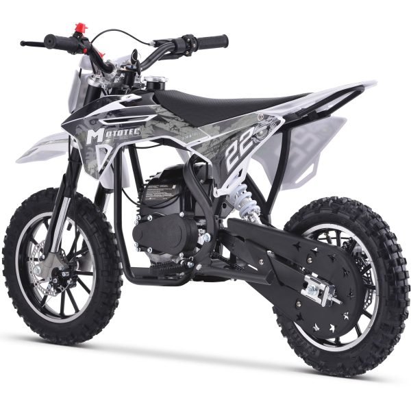 Demon-40cc_White_6 MotoTec Demon 40cc 4-Stroke Kids Gas Dirt Bike