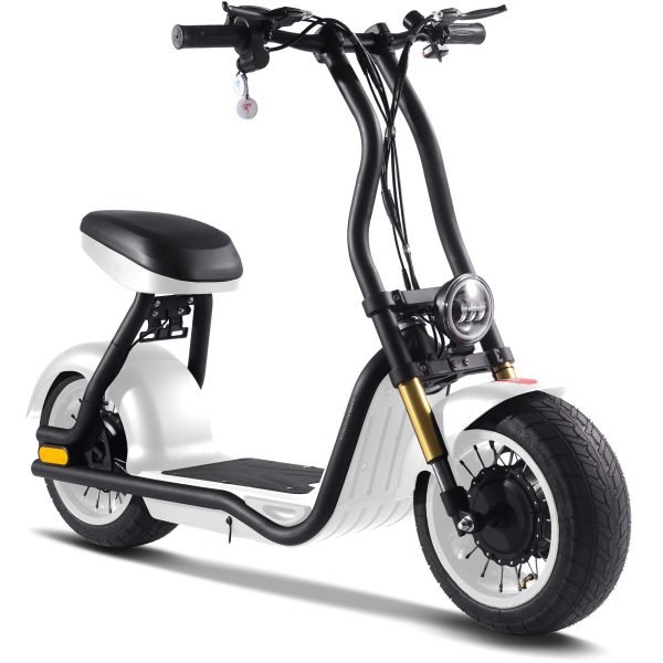 Diablo-48v-1000w_White MotoTec Diablo 48V/13Ah 1000W Lithium Electric Scooter