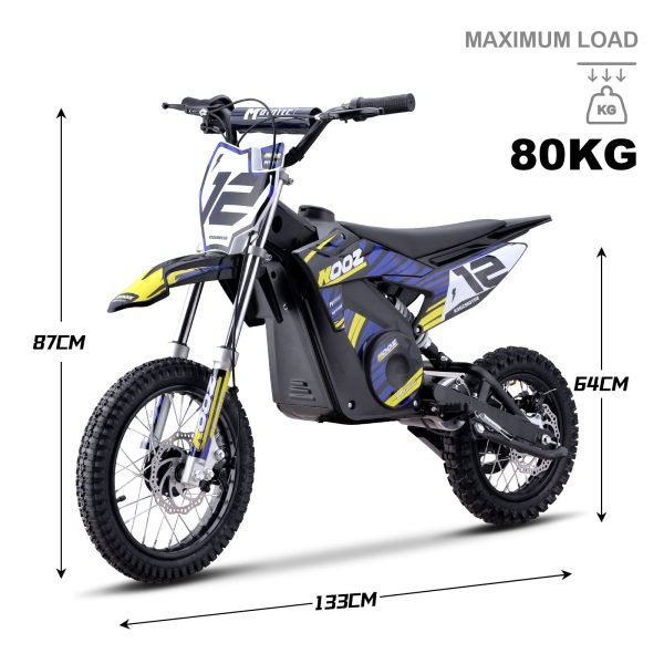 Dirt-Bike-36v-1000w-HP112E_Blue_7 MotoTec 36V/8Ah 1000W (HP112E) Electric Dirt Bike