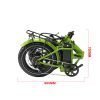 EUNORAU E-FAT-MN 48V 12.5Ah/17.5Ah 500W Folding Fat Tire Electric Bike