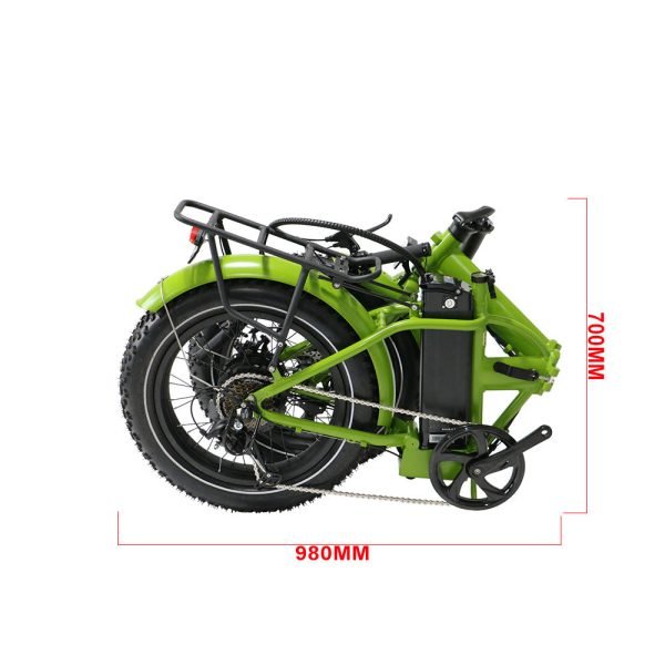 EUNORAU E-FAT-MN 48V 12.5Ah/17.5Ah 500W Folding Fat Tire Electric Bike
