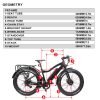EUNORAU FAT-AWD 48V 15.6Ah/25Ah 600W All Wheel Drive Fat Tire Electric Bike