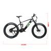 2 x EUNORAU FAT-HS 48V/14Ah 1000W Fat Tire Electric Mountain Bike