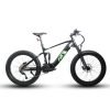 2 x EUNORAU FAT-HS 48V/14Ah 1000W Fat Tire Electric Mountain Bike