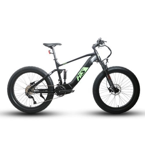 FAT-HS-19_7 2 x EUNORAU FAT-HS 48V/14Ah 1000W Fat Tire Electric Mountain Bike - 19", Yes (+9), None