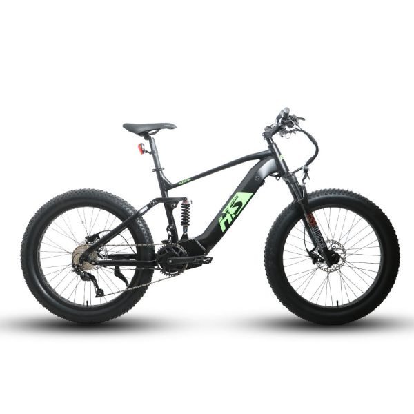 2 x EUNORAU FAT-HS 48V/14Ah 1000W Fat Tire Electric Mountain Bike
