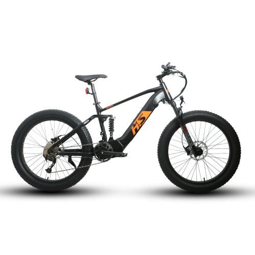 FAT-HS17_3 2 x EUNORAU FAT-HS 48V/14Ah 1000W Fat Tire Electric Mountain Bike - 17", Yes (+9), None