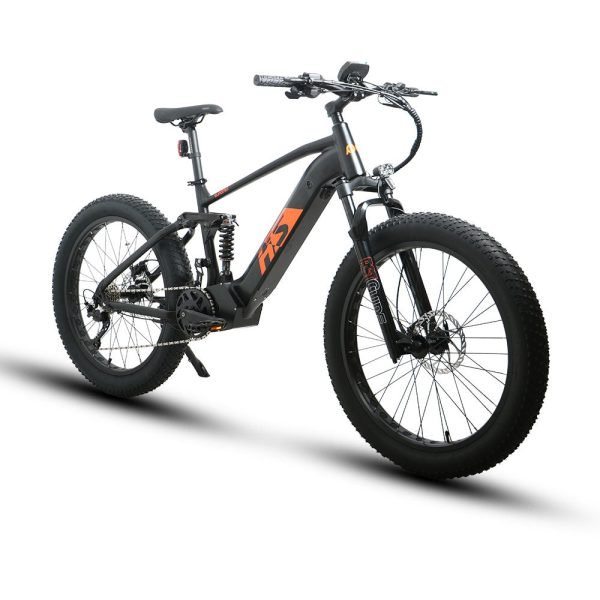 2 x EUNORAU FAT-HS 48V/14Ah 1000W Fat Tire Electric Mountain Bike