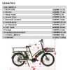 EUNORAU G20-CARGO 48V/11.6Ah 500W Mid Motor Dual Battery Cargo Electric Bike