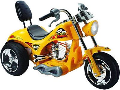 MM-GB5008-Yellow Mini Motos Red Hawk Motorcycle 12v Ride On