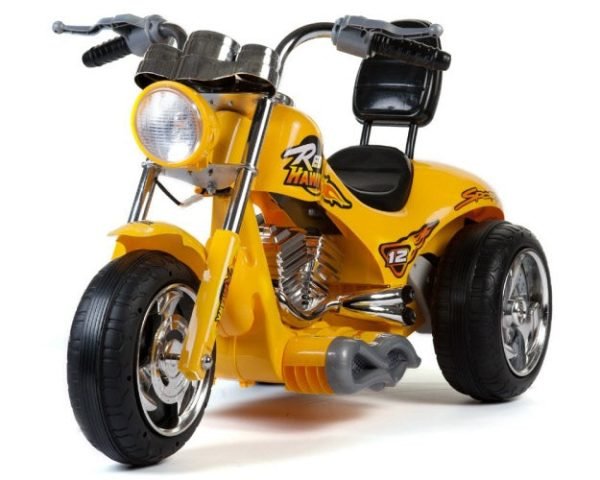 MM5008_Yellow3 Mini Motos Red Hawk Motorcycle 12v Ride On