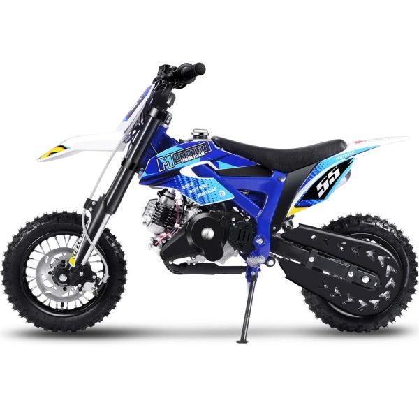 MT-DB-Hooligan-60cc_Blue_52 MotoTec Hooligan 60cc 4-Stroke Gas Dirt Bike