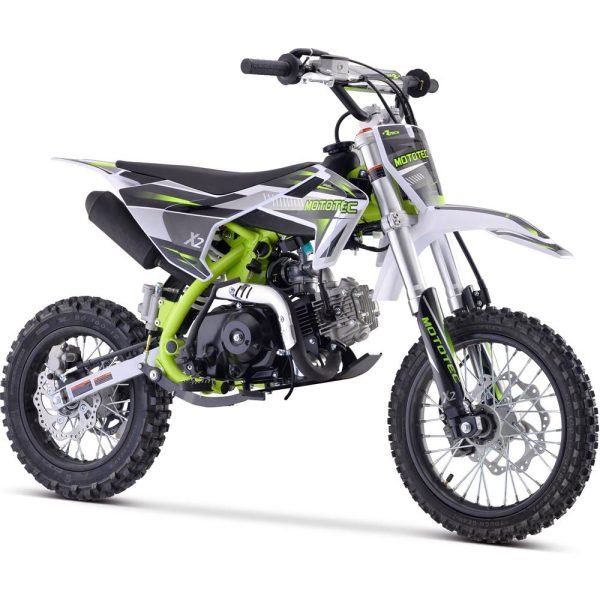 MT-DB-X2-110cc_Green3 MotoTec X2 110cc 4-Stroke Gas Dirt Bike