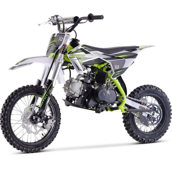 MT-DB-X2-110cc_Green_22 MotoTec X2 110cc 4-Stroke Gas Dirt Bike