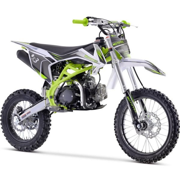 MT-DB-X3-125cc_Green3 MotoTec X3 125cc 4-Stroke Gas Dirt Bike