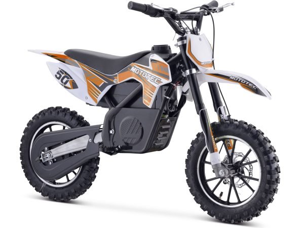 MotoTec Gazella 24V/12Ah 500W Electric Dirt Bike - Orange