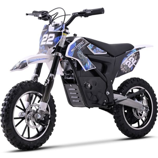 MotoTec Demon 36V/8Ah 790W Lithium Electric Dirt Bike - Blue