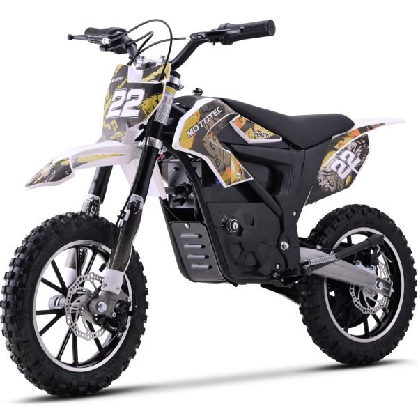 MotoTec Demon 36V/8Ah 790W Lithium Electric Dirt Bike - Orange