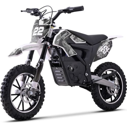 MT-Dirt-36v-790w-Demon_White_4 MotoTec Demon 36V/8Ah 790W Lithium Electric Dirt Bike - White