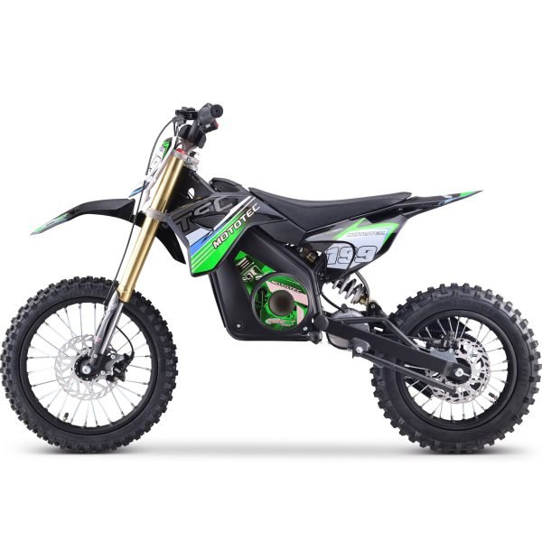MT-Dirt-Pro-1500_Green_4 MotoTec Pro 48V/13Ah 1800W Off-Road Electric Dirt Bike
