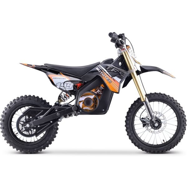 MT-Dirt-Pro-1500_Orange_3 MotoTec Pro 48V/13Ah 1800W Off-Road Electric Dirt Bike