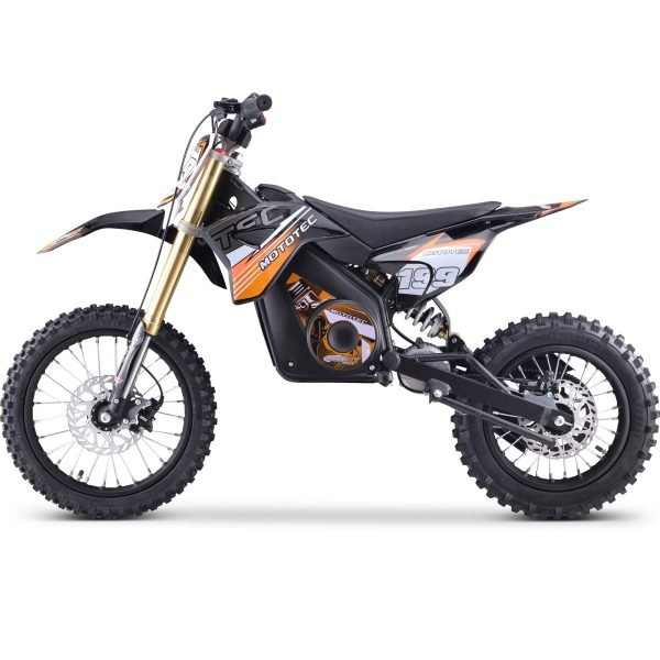 MT-Dirt-Pro-1500_Orange_4 MotoTec Pro 48V/13Ah 1800W Off-Road Electric Dirt Bike