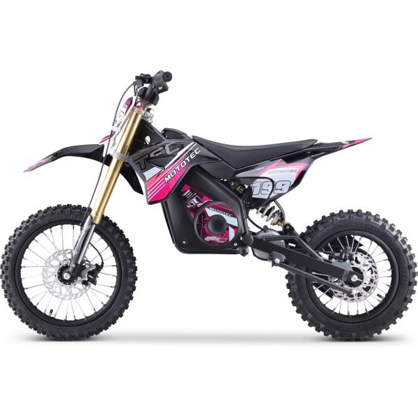 MT-Dirt-Pro-1500_Pink_4 MotoTec Pro 48V/13Ah 1800W Off-Road Electric Dirt Bike